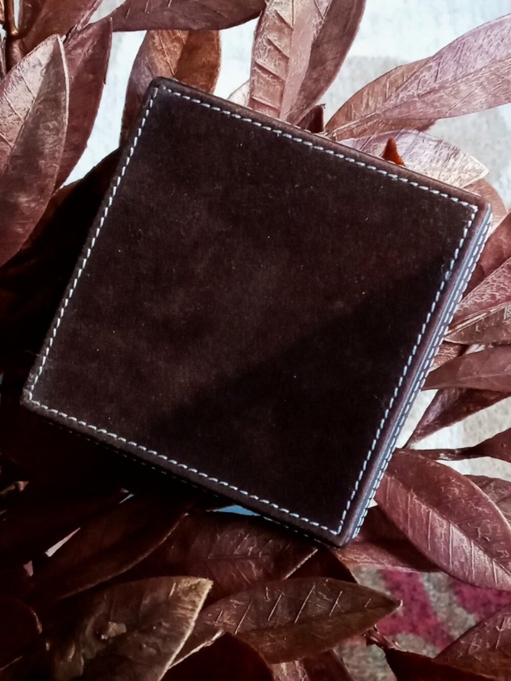 🔥Rare Henri Bendel Brown Leather Candle Holder & Luxury Desk Coaster Base🔥 - Picture 13 of 13
